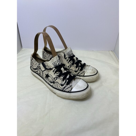 Converse Chuck Taylor All Star Low Trainers US 6.5 Black/White One Star M88 - Picture 1 of 8